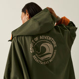Adult's Waterproof Changing Robe Dark Khaki