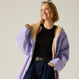 Adult's Waterproof Changing Robe - Pansy Purple