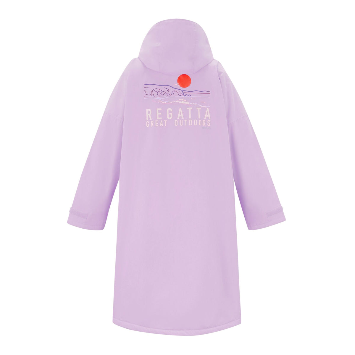 Adult's Waterproof Changing Robe - Pansy Purple