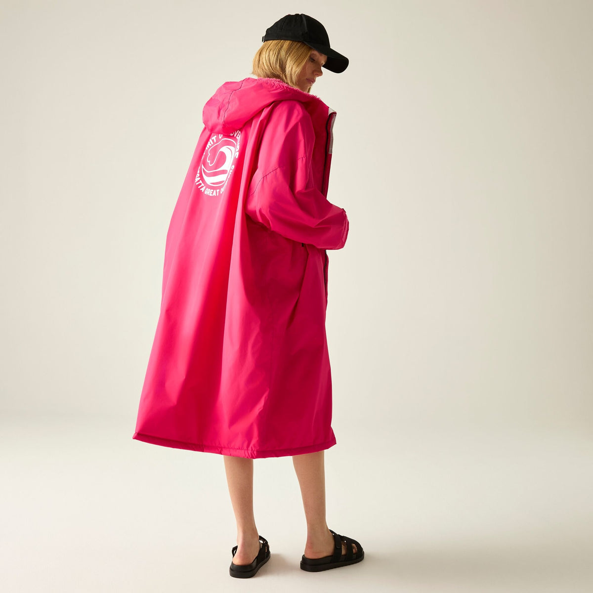 Adult's Waterproof Changing Robe | Pink Potion