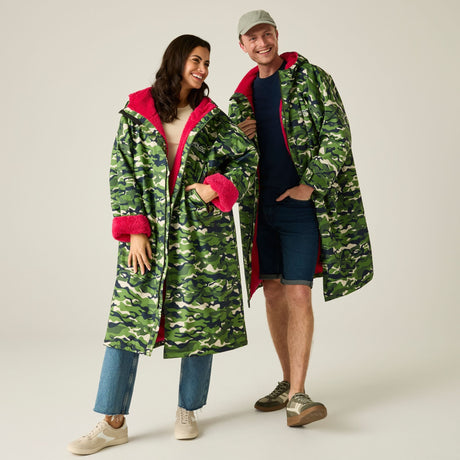 Adult's Waterproof Changing Robe Cactus Camo