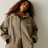 Regatta Adult's Waterproof Changing Robe | Mocha / True Leopard