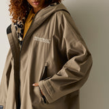 Regatta Adult's Waterproof Changing Robe | Mocha / True Leopard