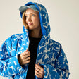 Adult's Waterproof Changing Robe Fleur Bloom Blue