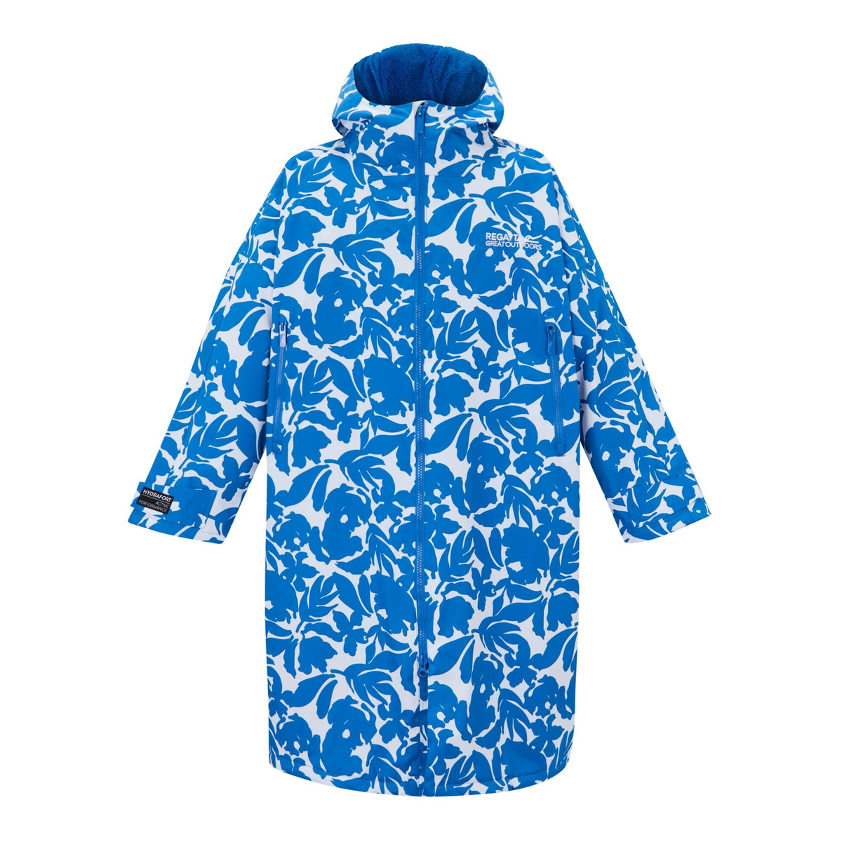Adult's Waterproof Changing Robe Fleur Bloom Blue