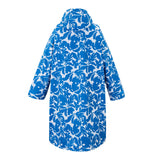 Adult's Waterproof Changing Robe Fleur Bloom Blue