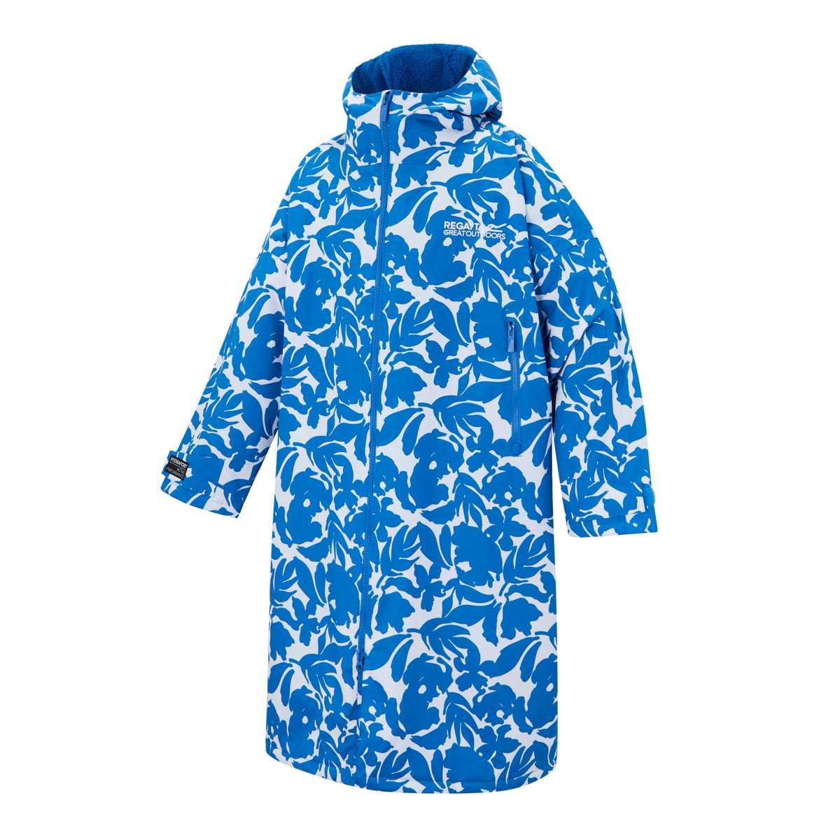 Adult's Waterproof Changing Robe Fleur Bloom Blue
