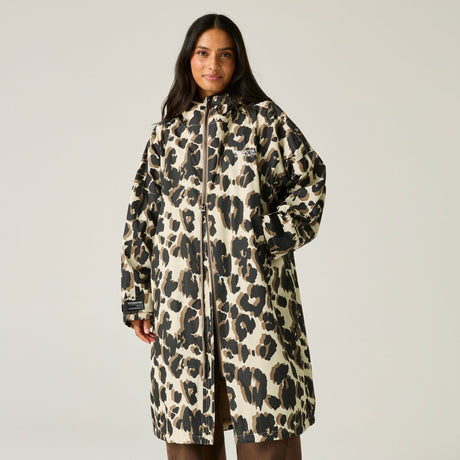 Adult's Waterproof Changing Robe Leopard Print