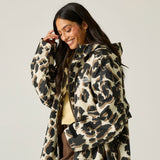 Adult's Waterproof Changing Robe Leopard Print