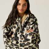 Adult's Waterproof Changing Robe Leopard Print
