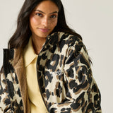 Adult's Waterproof Changing Robe Leopard Print