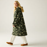 Adult's Waterproof Changing Robe - Dark Khaki Horses