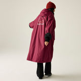 Adult's Waterproof Changing Robe - Dark Maroon