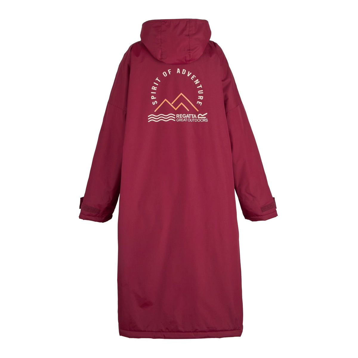 Adult's Waterproof Changing Robe - Dark Maroon