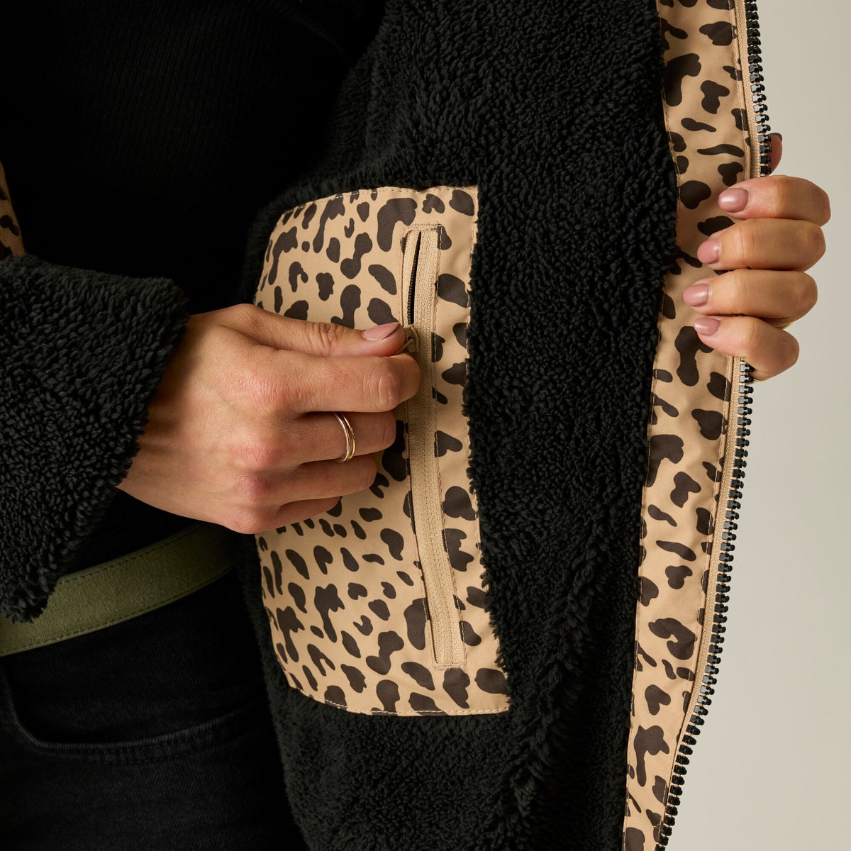Adult's Waterproof Changing Robe | Abstract Leopard Spot