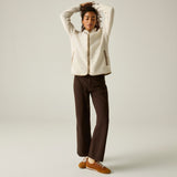 Women's Frankie Borg Full Zip Fleece | Light Vanilla Barleycorn