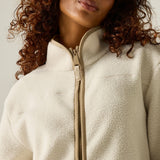 Women's Frankie Borg Full Zip Fleece | Light Vanilla Barleycorn