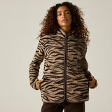 Women's Frankie Borg Full Zip Fleece Barleycorn Zebra