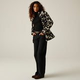 Women's Frankie Borg Full Zip Fleece Mono Shadow Floral