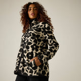 Women's Frankie Borg Full Zip Fleece Mono Shadow Floral