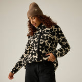 Women's Frankie Borg Full Zip Fleece Mono Shadow Floral