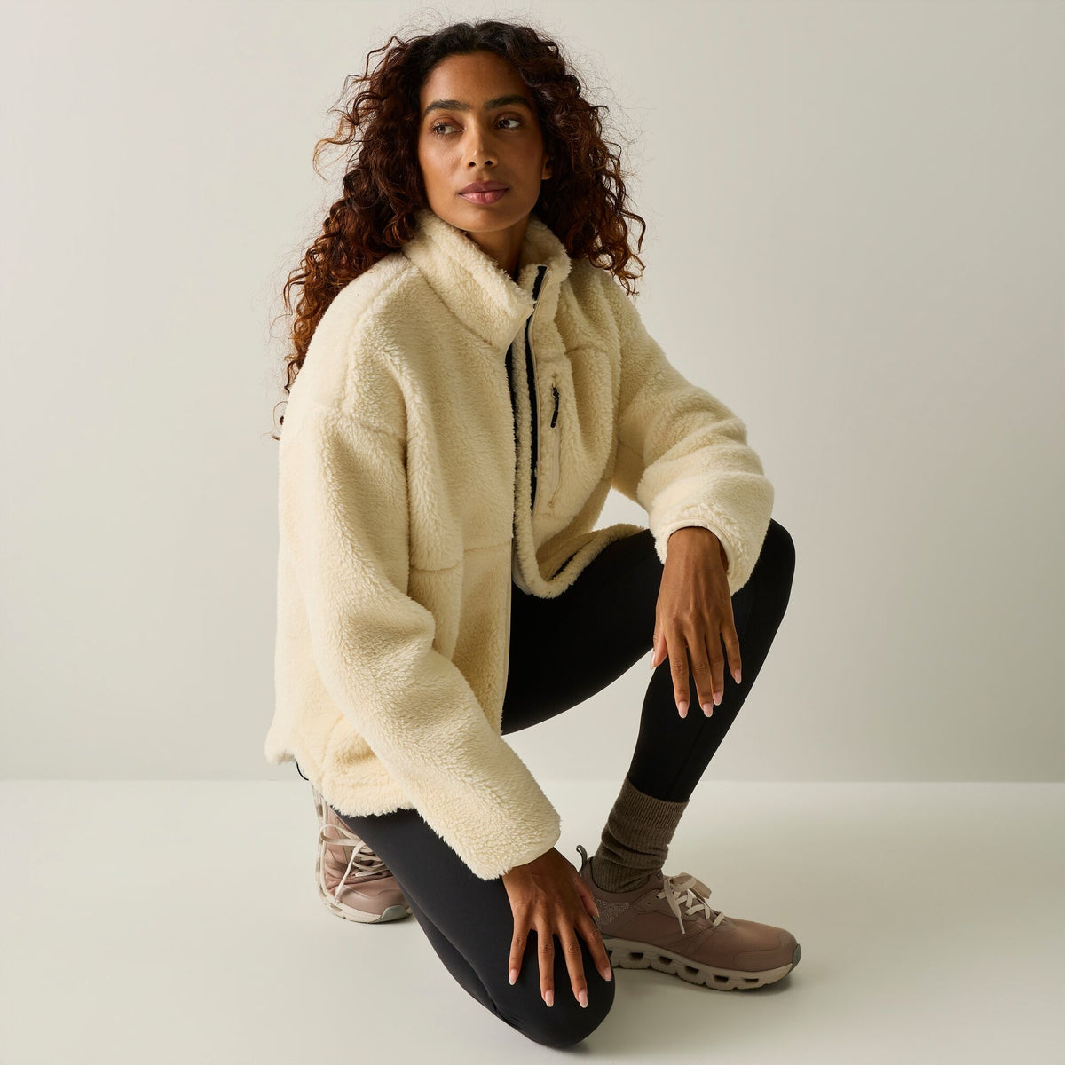 Women's Roswind Water Resistant Full Zip Fleece - Light Vanilla