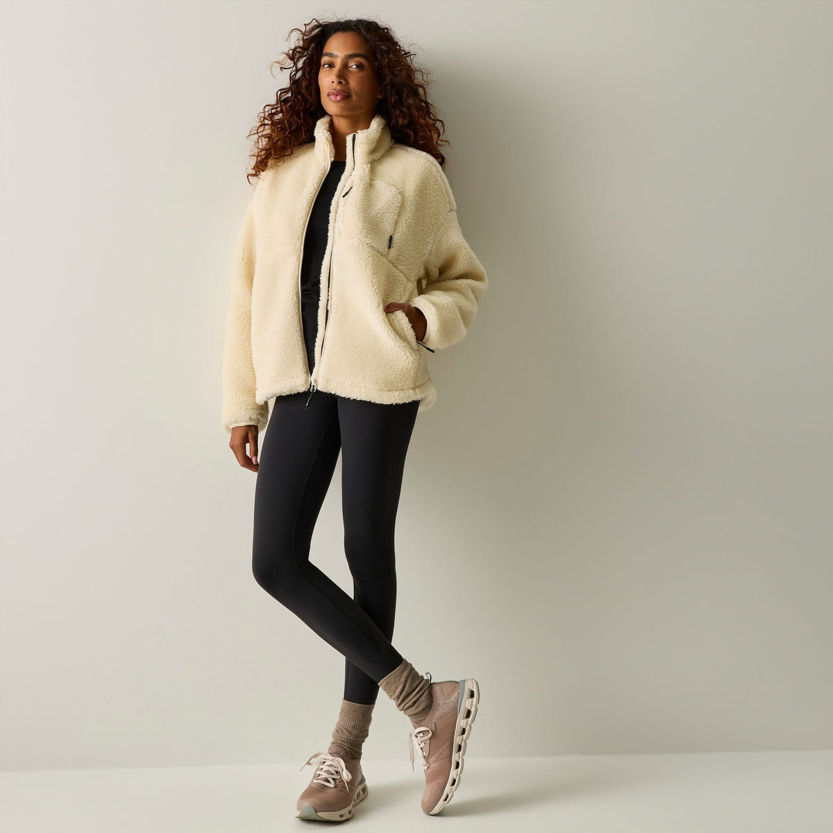 Women's Roswind Water Resistant Full Zip Fleece - Light Vanilla