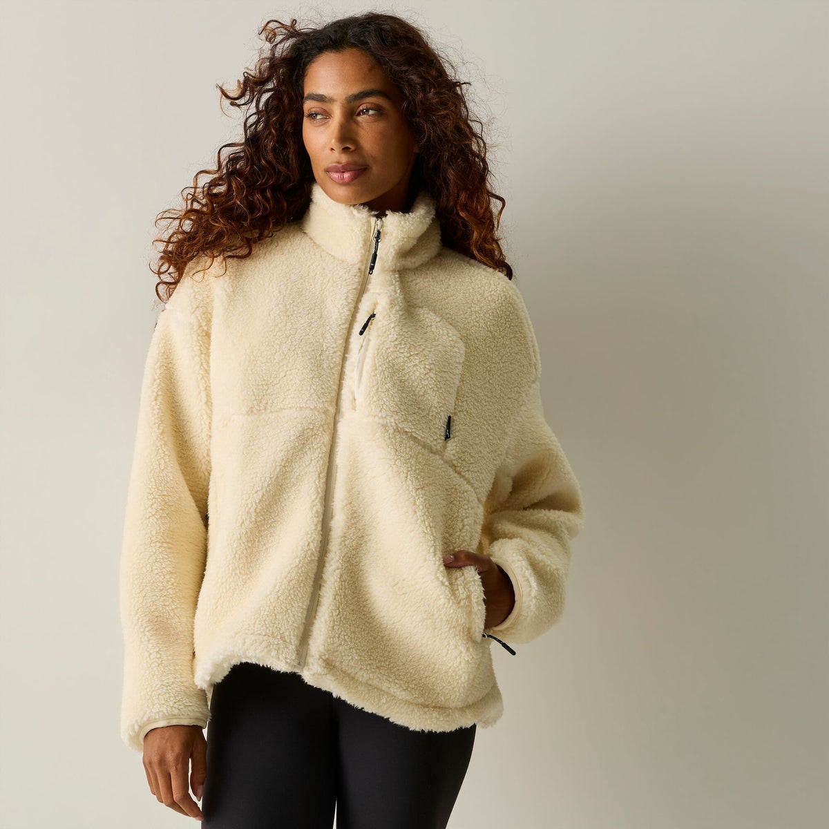 Women's Roswind Water Resistant Full Zip Fleece - Light Vanilla
