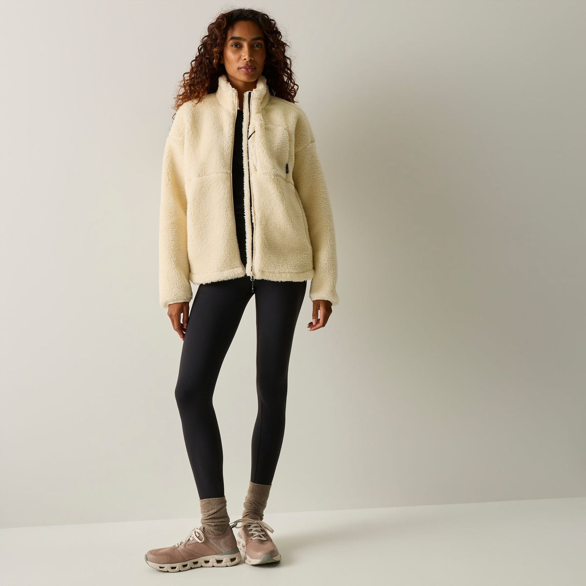Women's Roswind Water Resistant Full Zip Fleece - Light Vanilla