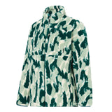 Women's Roswind Water Resistant Full Zip Fleece - Deep Pine Brushstroke Camo Print