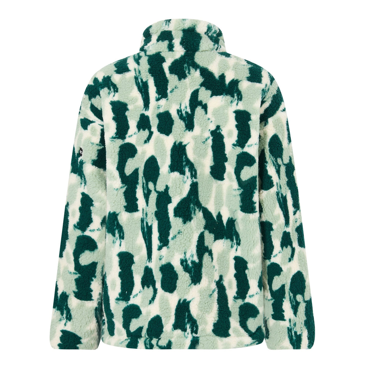 Women's Roswind Water Resistant Full Zip Fleece - Deep Pine Brushstroke Camo Print