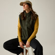 Women's Frankie Borg Bodywarmer Dark Khaki