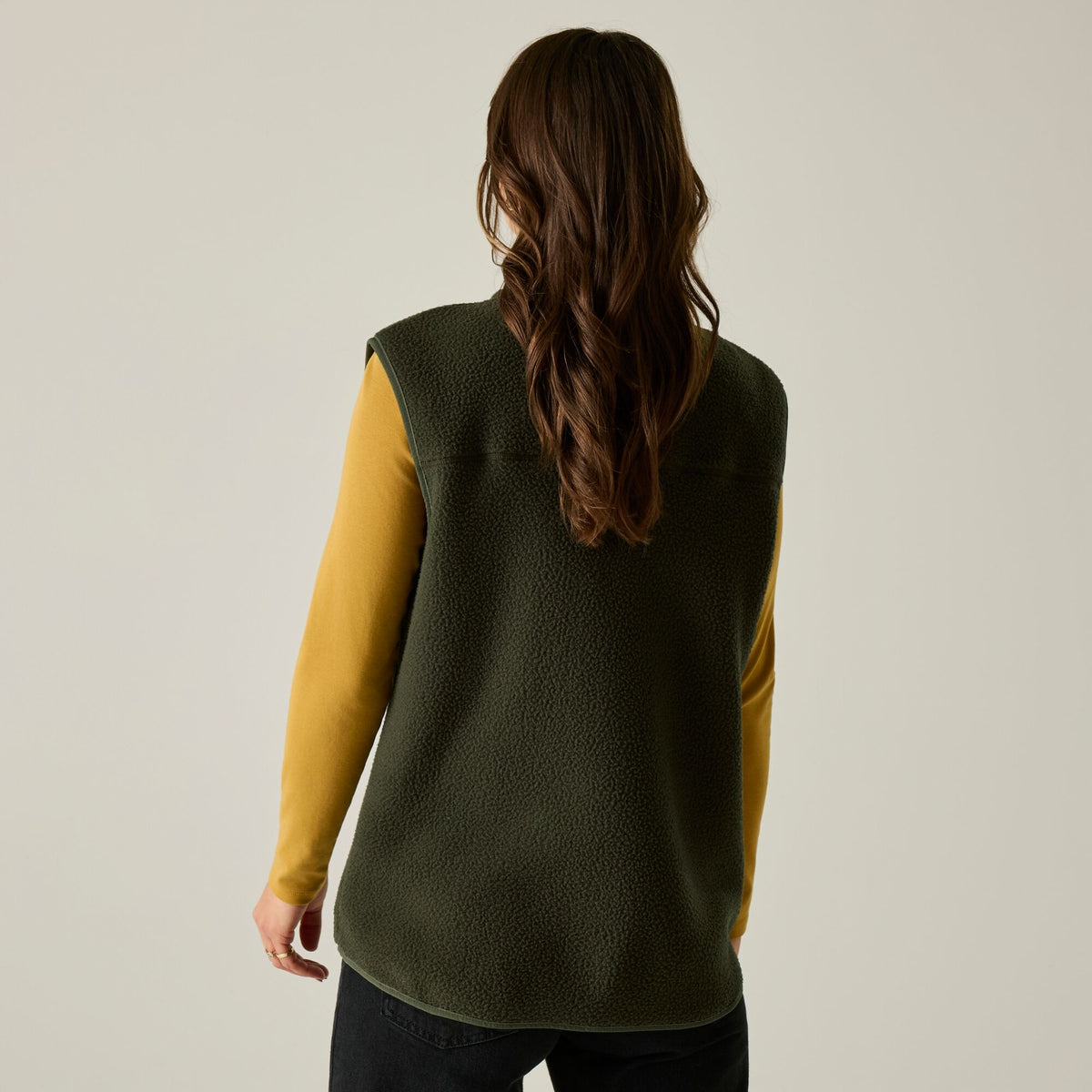 Women's Frankie Borg Bodywarmer Dark Khaki