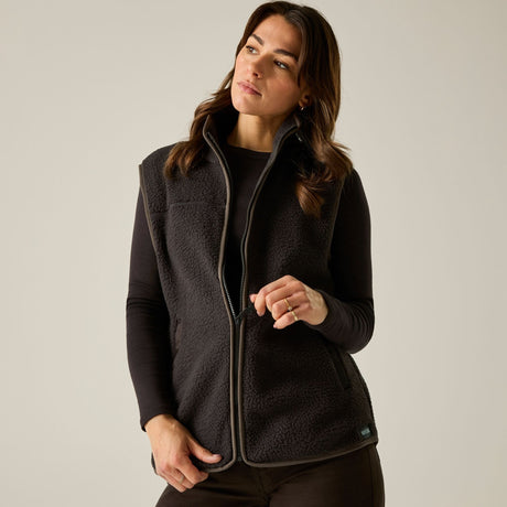 Women's Frankie Borg Bodywarmer Dark Chocolate