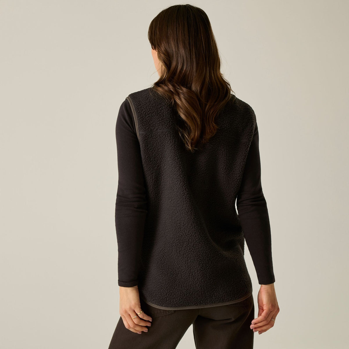 Women's Frankie Borg Bodywarmer Dark Chocolate