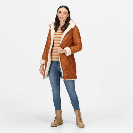 Regatta Women's Caileigh Reversible Parka Jacket - Copper Almond Light Vanilla - Just £39.99! Shop now at Warwickshire Clothing. 