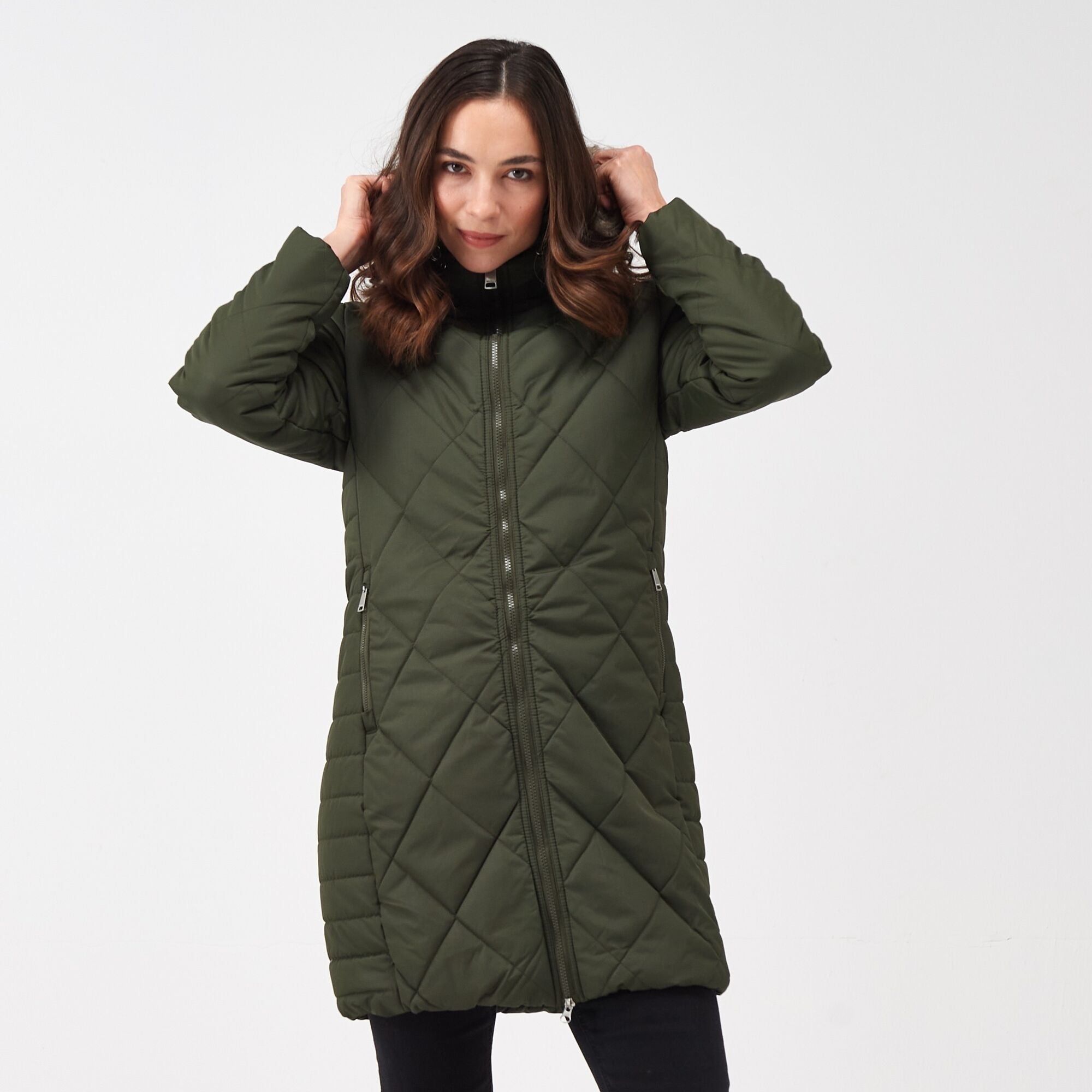 Khaki anorak jacket women's new arrivals