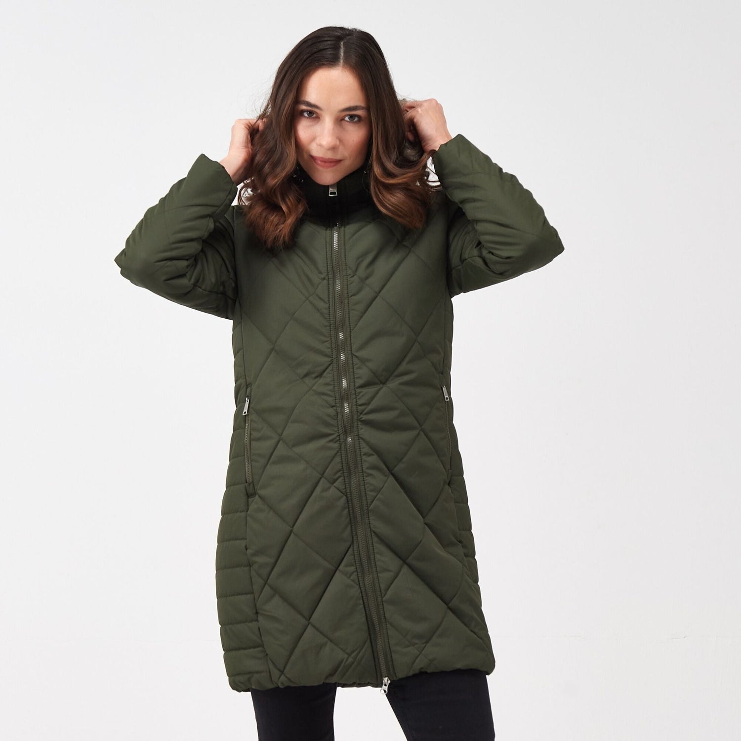 Regatta Women's Fritha II Insulated Parka Jacket Dark Khaki - Just £39.99! Shop now at Warwickshire Clothing. 