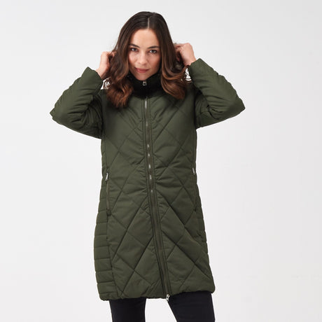 Regatta Women's Fritha II Insulated Parka Jacket Dark Khaki - Just £39.99! Shop now at Warwickshire Clothing. 
