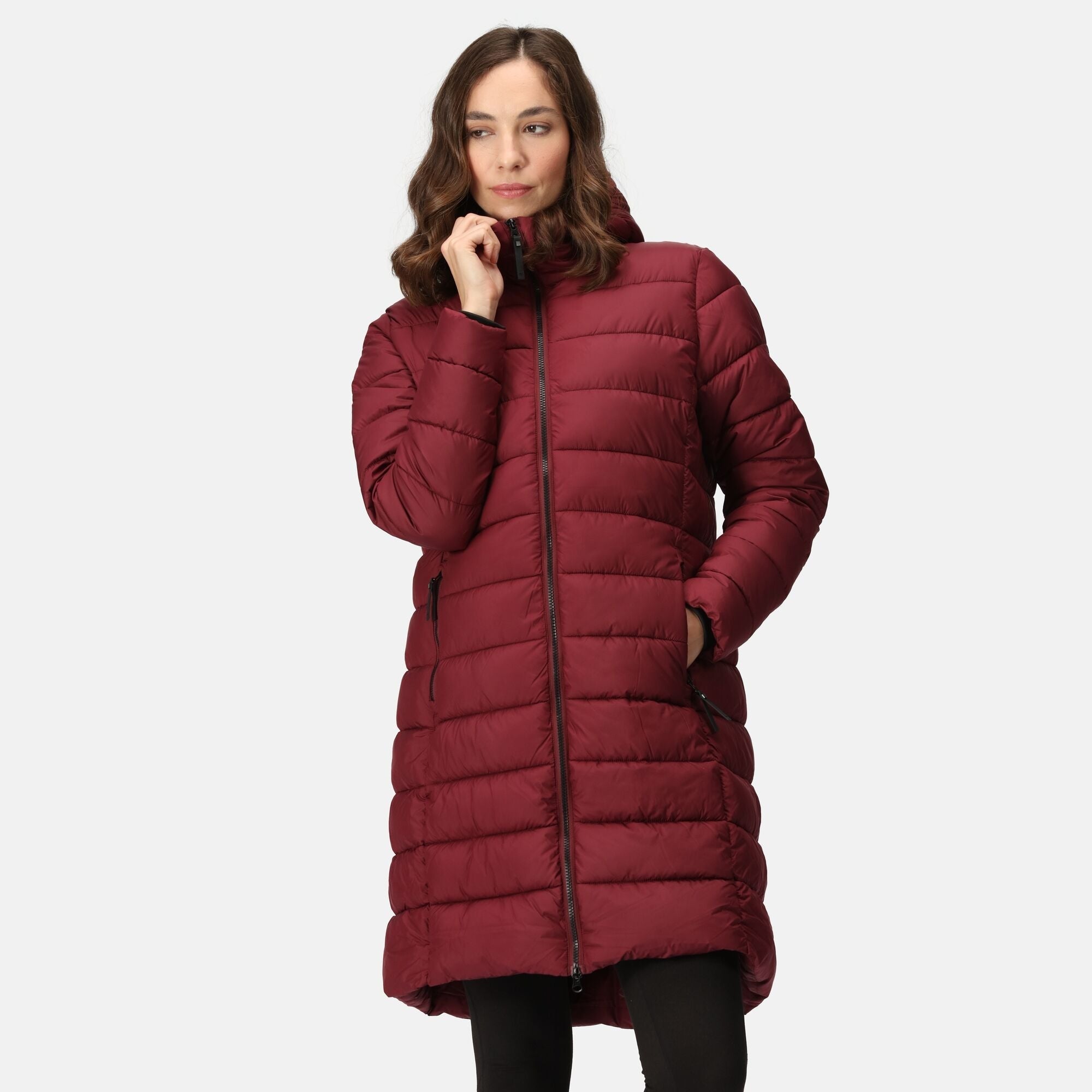 Woods women's elysium insulated long jacket top
