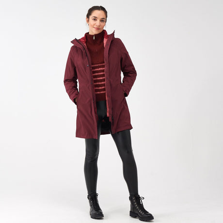 Women's Denbury IV 2 in 1 Waterproof Jacket | Burgundy Rumba Red - Just £59.99! Shop now at Warwickshire Clothing. 