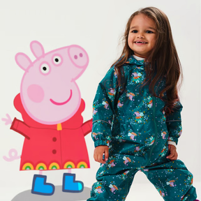 Regatta Childrens/Kids Pobble Peppa Pig Waterproof Snowsuit (Gulfstream) - Just £14.99! Shop now at Warwickshire Clothing. 
