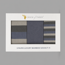 House of Tweed Luxury Mens Bamboo Socks | 3 Pairs Argyle