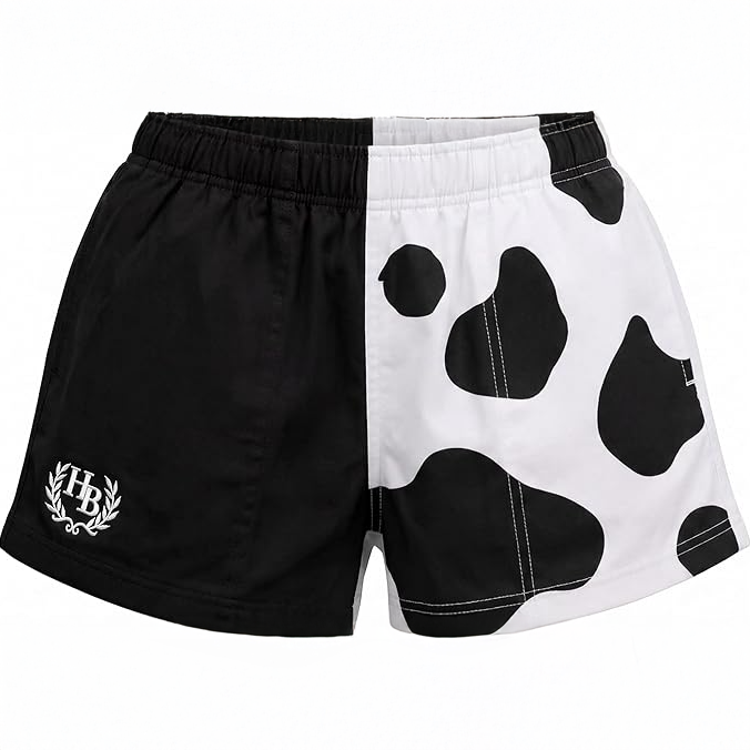 Hazy Blue Nelson Unisex Colour Block Shorts