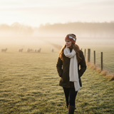 Ladies Sheep Knit Headband with Cosy Teddy Fleece Lining
