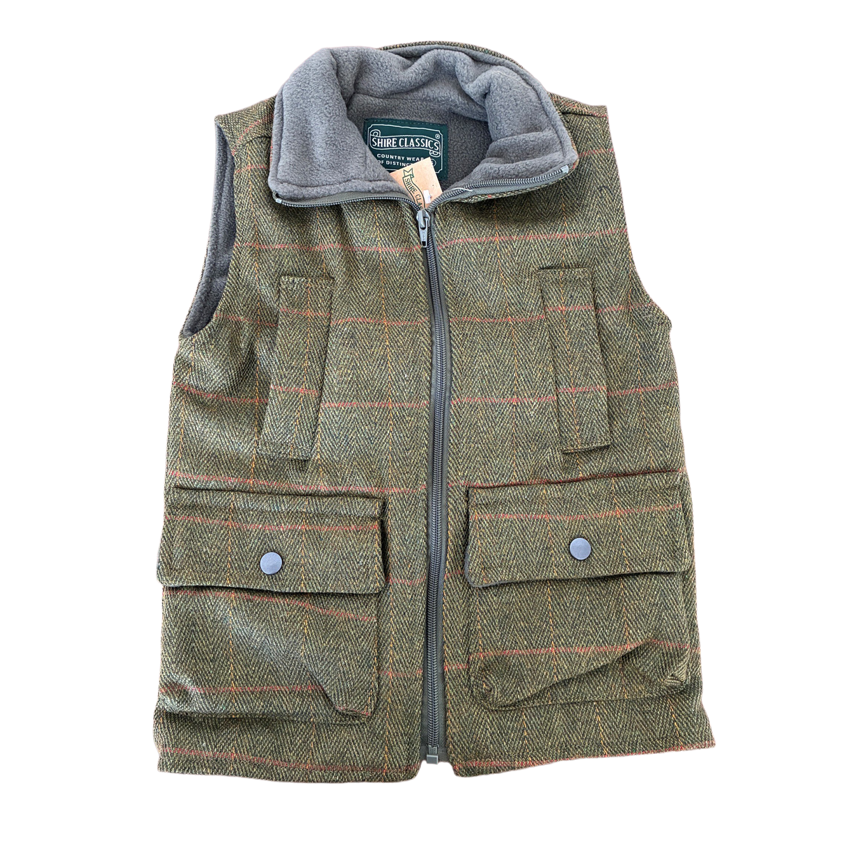 Shire Classic Kids Derby Tweed Gilet Waistcoat