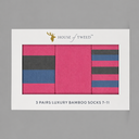 House of Tweed Luxury Mens Bamboo Socks | 3 Pairs Argyle