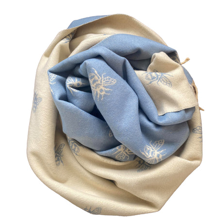 House of Tweed Cashmere Blend Reversible Scarf - Bee - Just £14.99! Shop now at Warwickshire Clothing. 