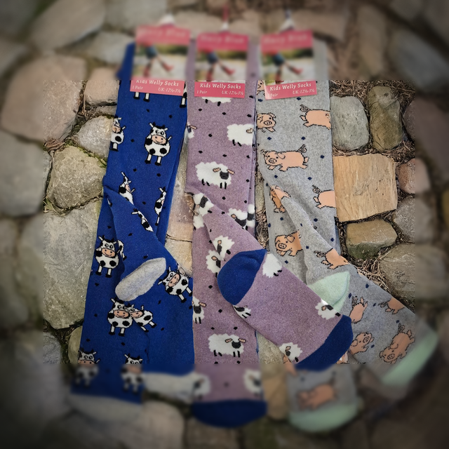 Hazy Blue Kids Welly Socks: Cozy Comfort for Little Adventurers - Just £5.99! Shop now at Warwickshire Clothing. 