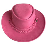 Hazy Blue Women's Cowgirl Pink Poly Suede Western Hat - Swifty - Just £14.99! Shop now at Warwickshire Clothing. 